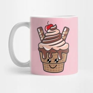 Cute Kawaii Ice Cream Sundae Mug